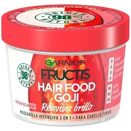 Mască de păr Garnier Fructis Hair Food Goji Reviving Brilliance, 390ml Disponibil imediat
