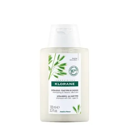 Cel mai vândut Șampon Klorane cu Ovăz, Extra-Delicat, Toate Tipurile de Păr, 100 ml