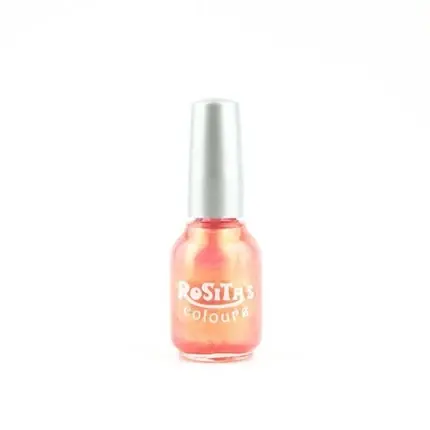 Plată sigură Smalt de unghii Rosita‘s Colours No09, Culoare roz auriu, capac argintiu