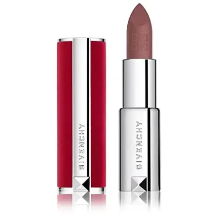 Batom de buze Givenchy Le Rouge Deep Velvet N27, textură mată, ambalaj metalic argintiu Cel mai vândut