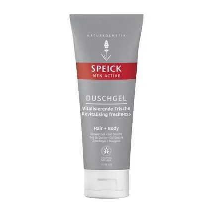 Plată securizată Gel de duș Speick Men Active, 220g, gri, alb