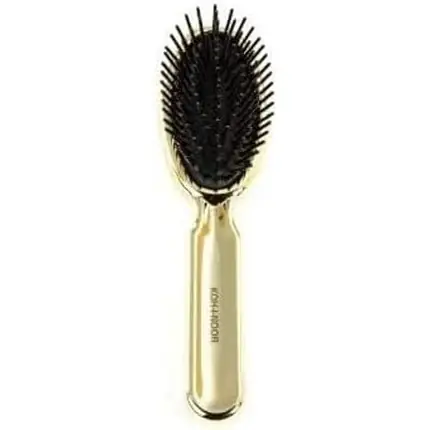 Koh-I-Noor Oval Cushion Brush Small With Picchi, Cylindrical Plastic Handle, Gold Cumpărături sigure
