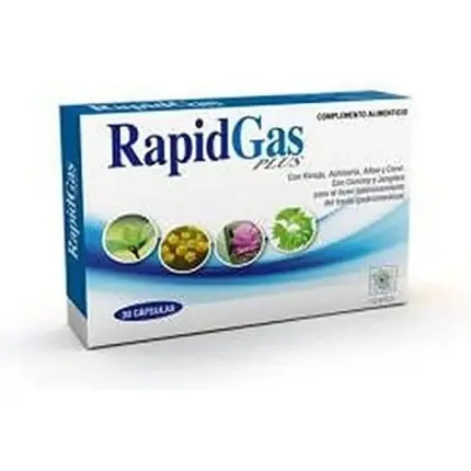 Retur ușor Complement Alimentar RapidGas Plus, 50 Capsule, Formulă cu Plante