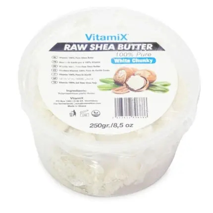 Unt de corp Vitamix, Raw Shea Butter, 250g, alb chunky Preț redus