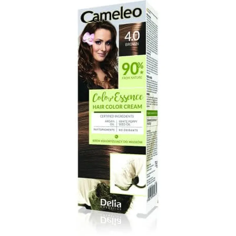 Livrare expres Vopsea de par Cameleo Color Essence, 4.0 Brown, Delia Cosmetics
