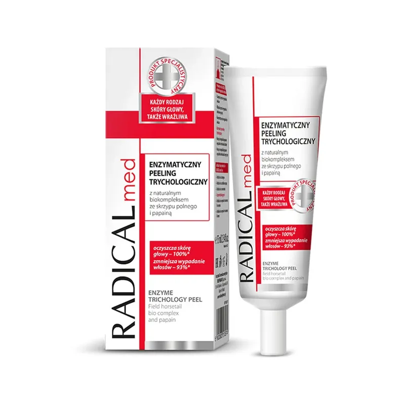 Ideepharm Radical Med, peeling trichologic enzimatic, 75 ml Preferatul clienților