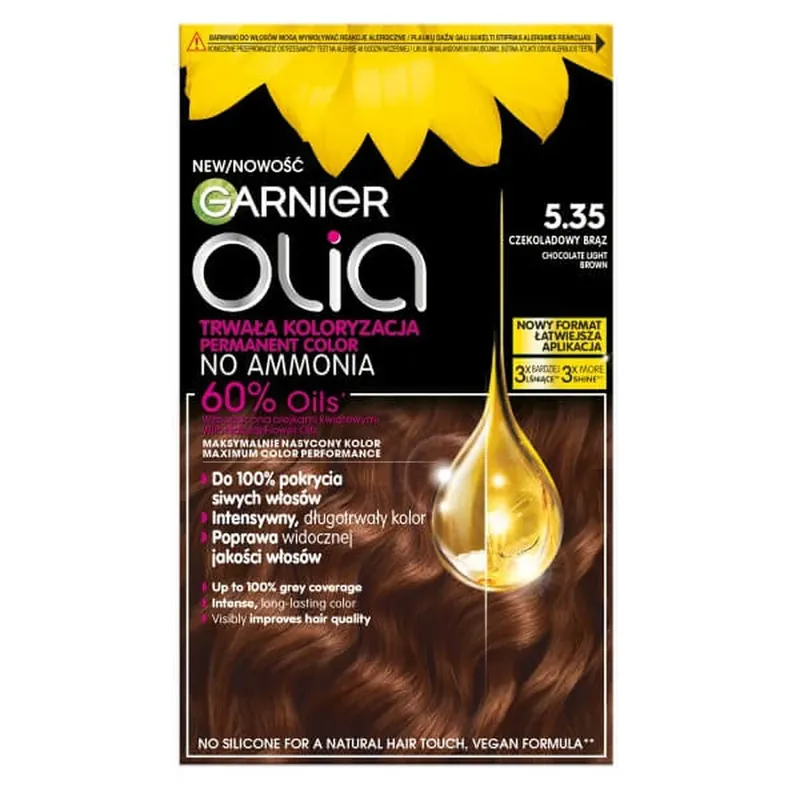 Reducere extra Garnier Olia Culoarea parului 5.35 Ciocolata Brown