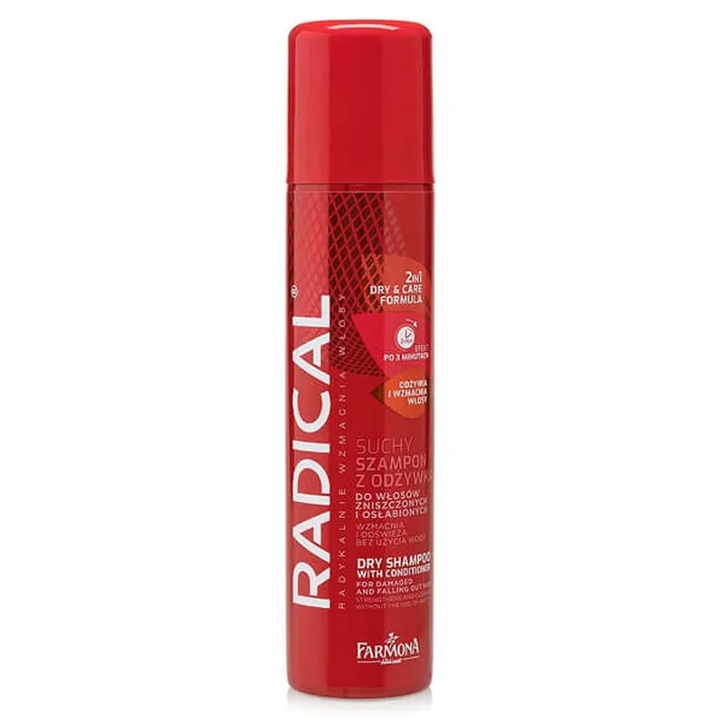 Noutate Farmona Radical, Șampon uscat cu balsam pentru păr deteriorat și slăbit, 180 ml