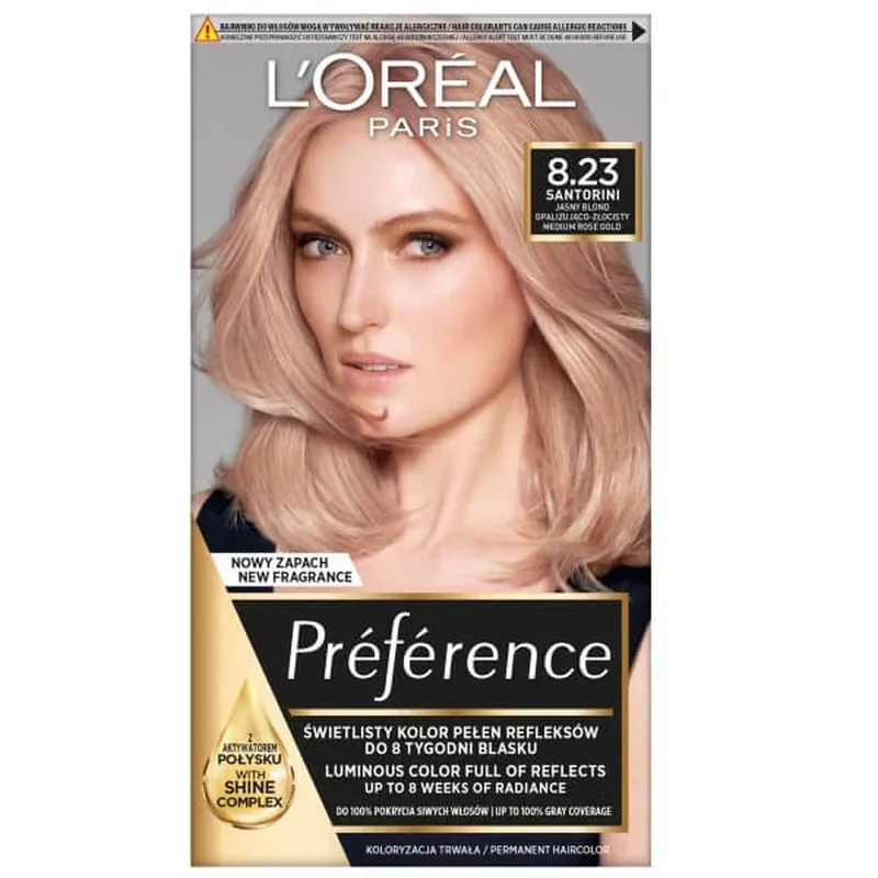 L Oreal Paris Preference vopsea de păr 8.23 Mediu Rose Gold Retur gratuit
