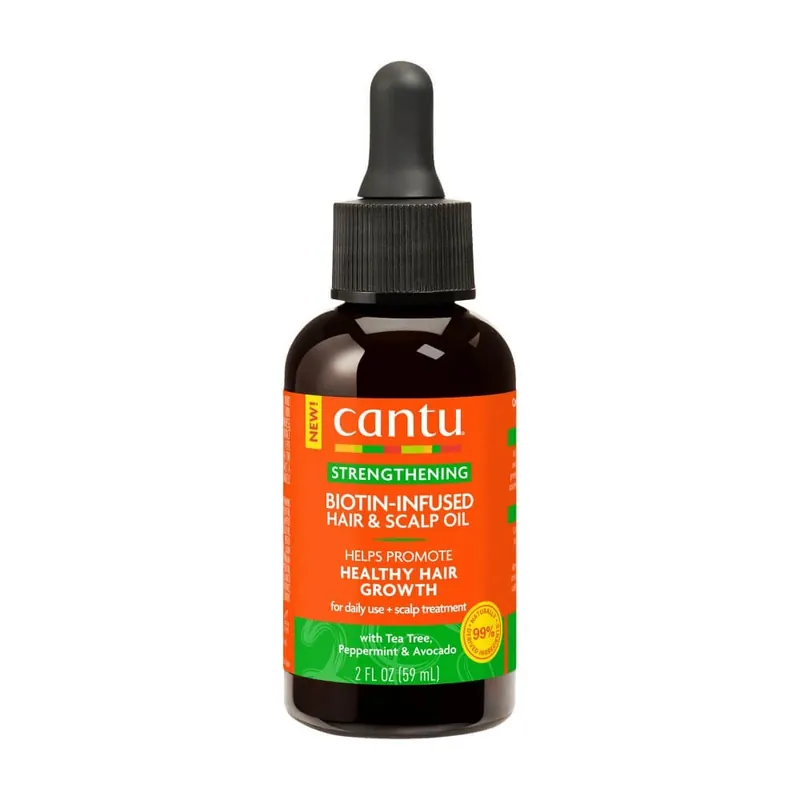 Popular Ulei pentru par si scalp cu biotina, infuzie de rozmarin, ceai verde si avocado, 59 ml, Cantu