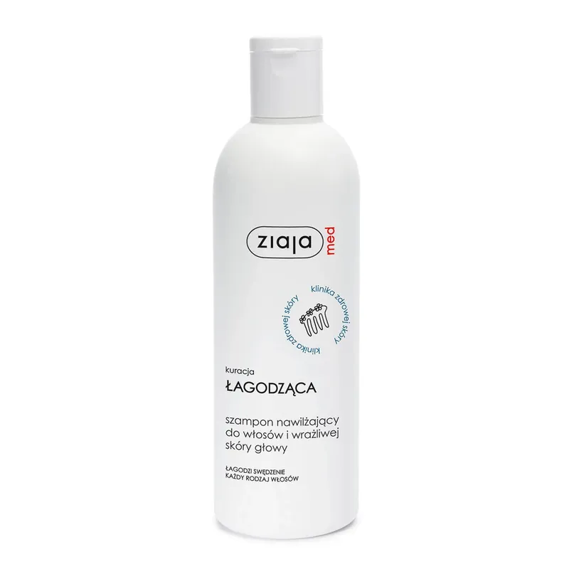 Ziaja Med Kuracja Łagodząca, Șampon hidratant pentru păr și scalp sensibil, 300 ml Ieftin