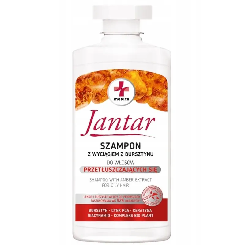 Jantar Medica Șampon pentru păr gras cu extract de chihlimbar, 330 ml Disponibil imediat