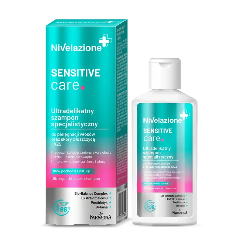 Discount Nivelazione, Sensitive Care, șampon specializat ultra-ușor, pentru îngrijirea părului și a pielii cu psoriazis și AD, 100 ml