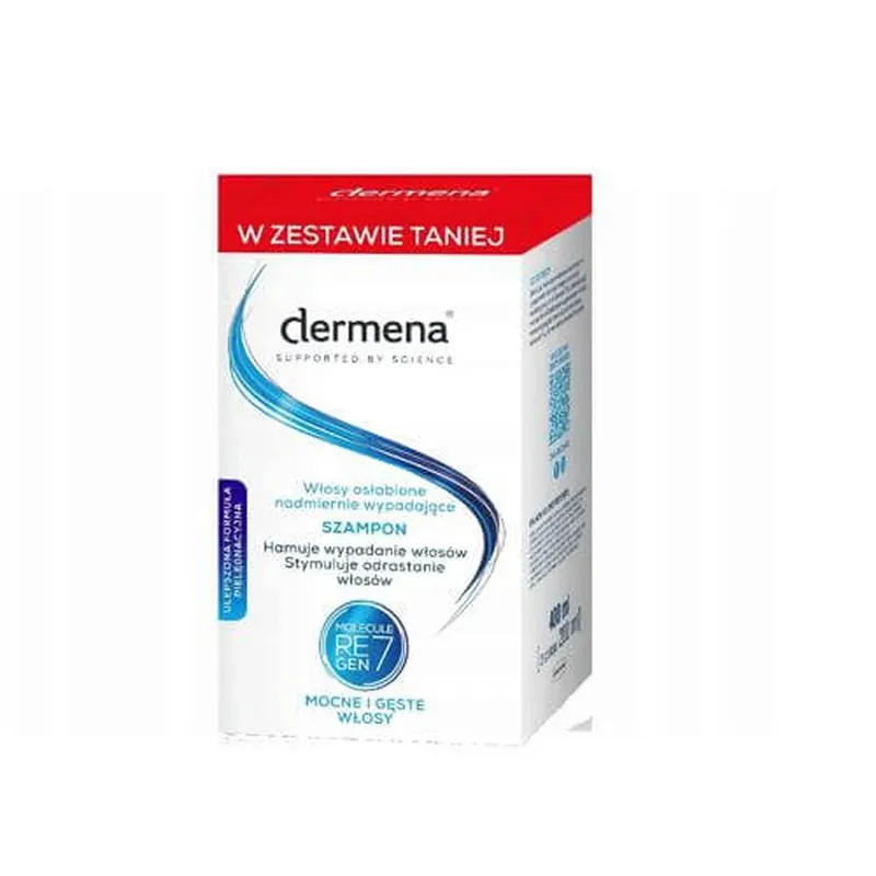 DERMENA Șampon inhibitor al căderii părului, 2x200ml Reducere