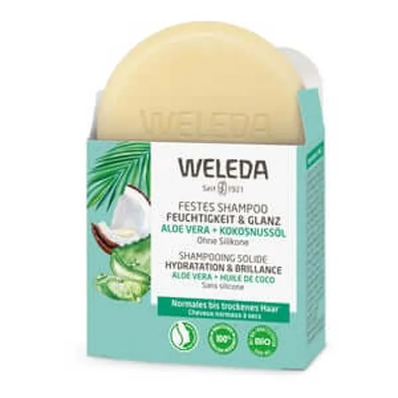 Noutate Șampon solid Weleda Umezeală și strălucire 50 g