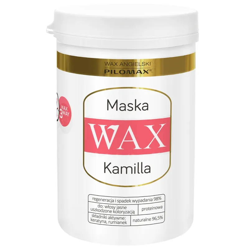 Super ofertă WAX Pilomax, Colour Care, Kamilla, Mască regenerantă pentru părul deschis la culoare, previne căderea părului 480 ml