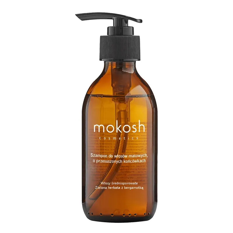 Mokosh, șampon pentru păr tern cu vârfuri uscate, ceai verde cu bergamotă, 200 ml Ofertă de sezon