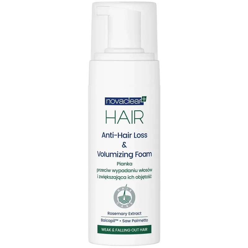 Novaclear Hair, spumă împotriva căderii părului și volumizantă, 150 ml Cumpără online