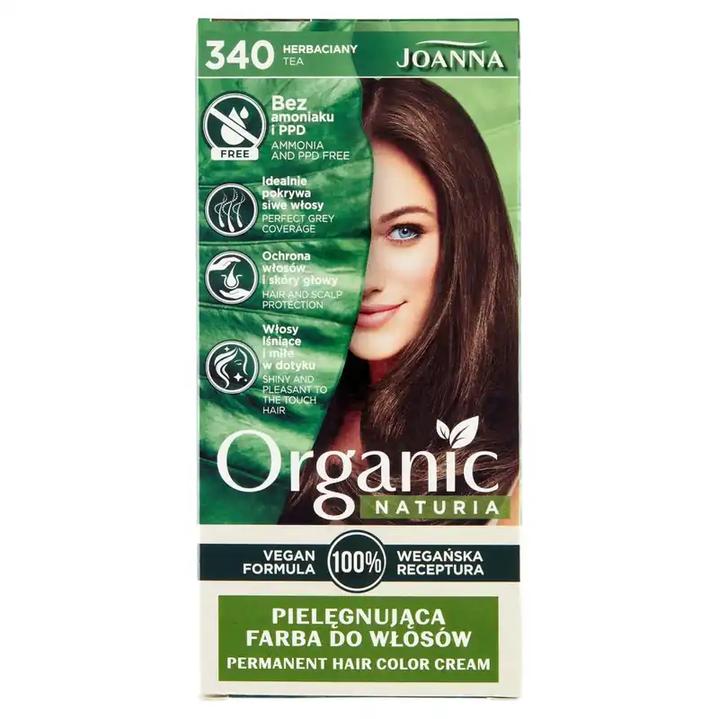 Retur gratuit Joanna Naturia Vopsea de păr organică 340 Herbaceous