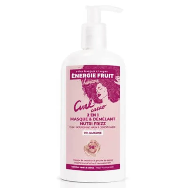 Comandă acum Masca si balsam 2 in 1 pentru par ondulat, cret sau frizzy Curl Cacao, 300 ml, Energie Fruit