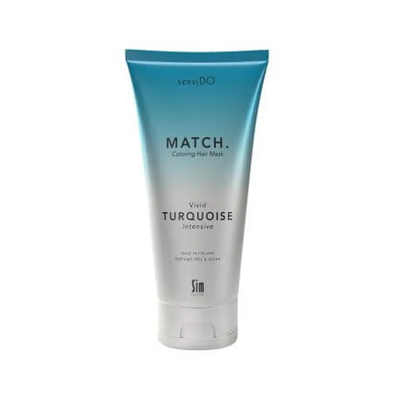 Comandă acum Masca de par coloranta Vivid Turquoise Intensive, 200ml, Sensido Match