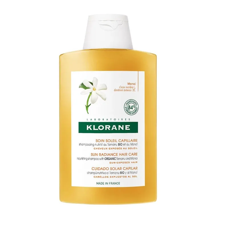 Chilipir Șampon nutritiv Klorane Solari Organic Tamanu și Monoï pentru părul expus 200ml