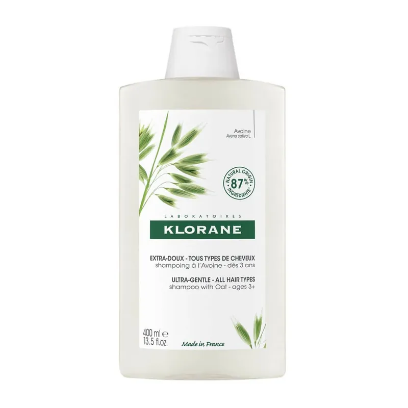Premium Klorane Oat Extra Mild Șampon de ovăz Toate tipurile de păr 400ml