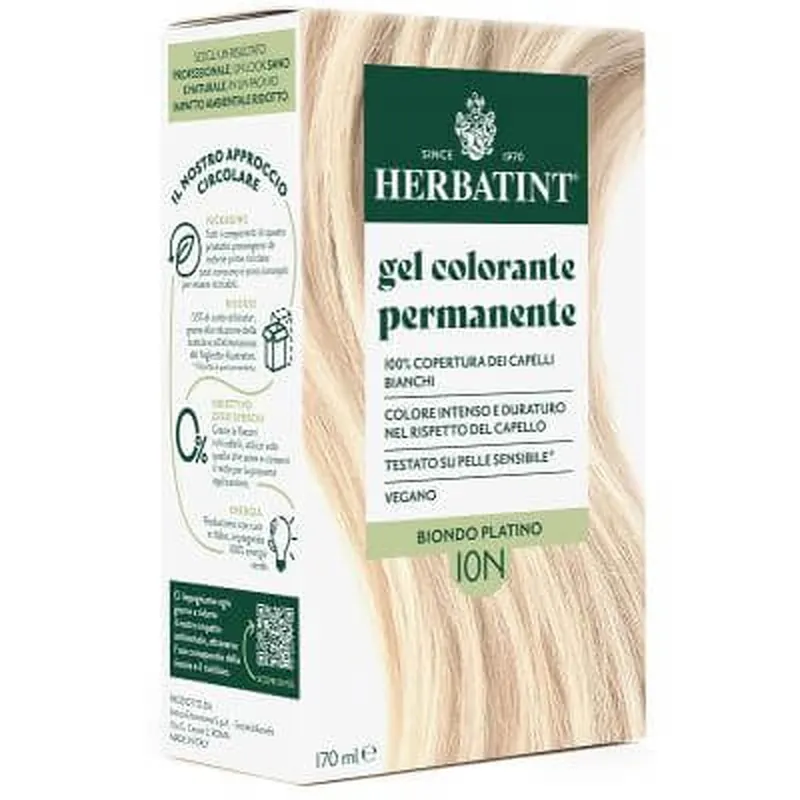 Herbatint 10n blond platinat 170 ml Retur ușor