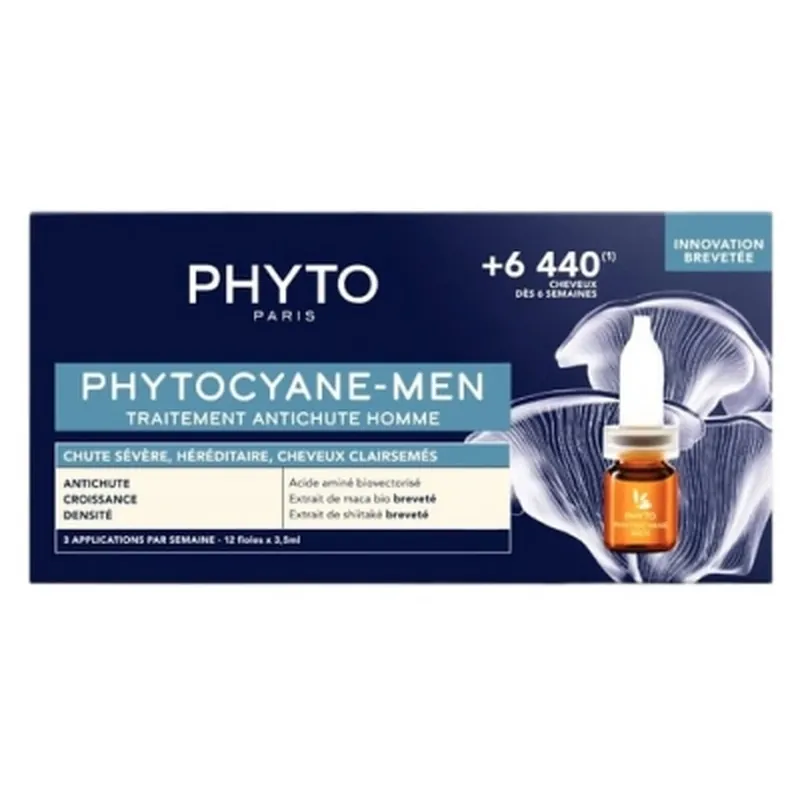 Preț mic Phyto Phytocyane - Men Tratament împotriva căderii părului pentru bărbați 12 x 3,5 ml