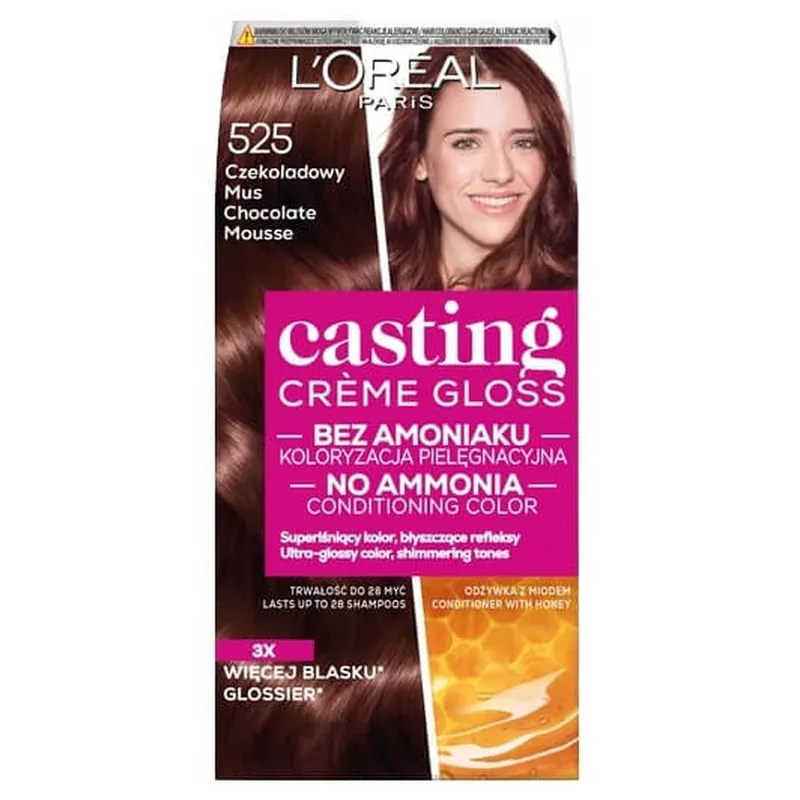 Ofertă limitată L Oreal Paris Casting Creme Gloss Culoare de păr 525 Chocolate Mousse
