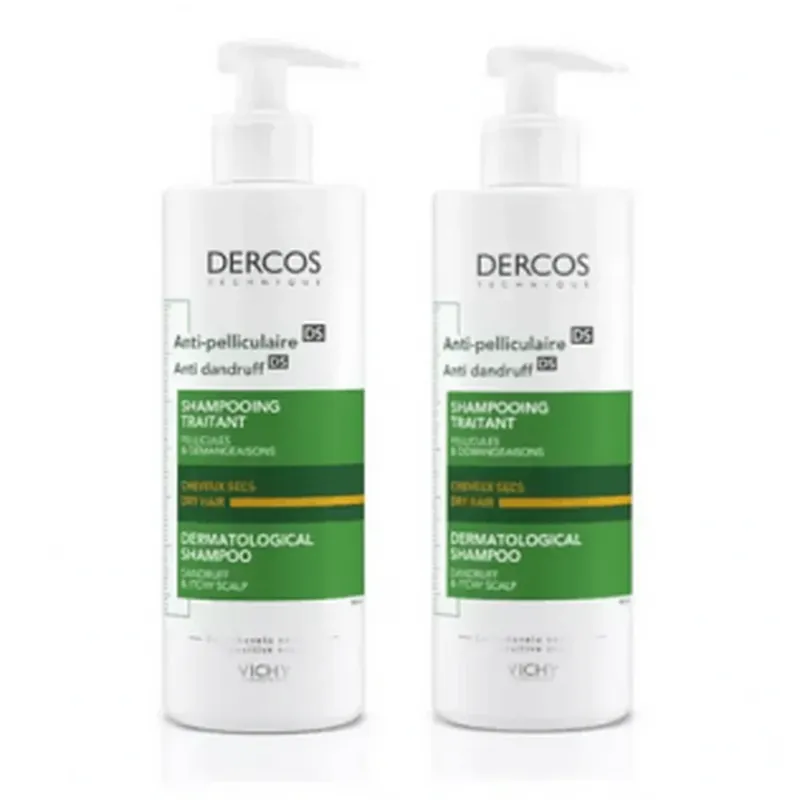 Cumpără online Vichy DUPLO Dercos Șampon anti-mătreață uscată 2X390 ml