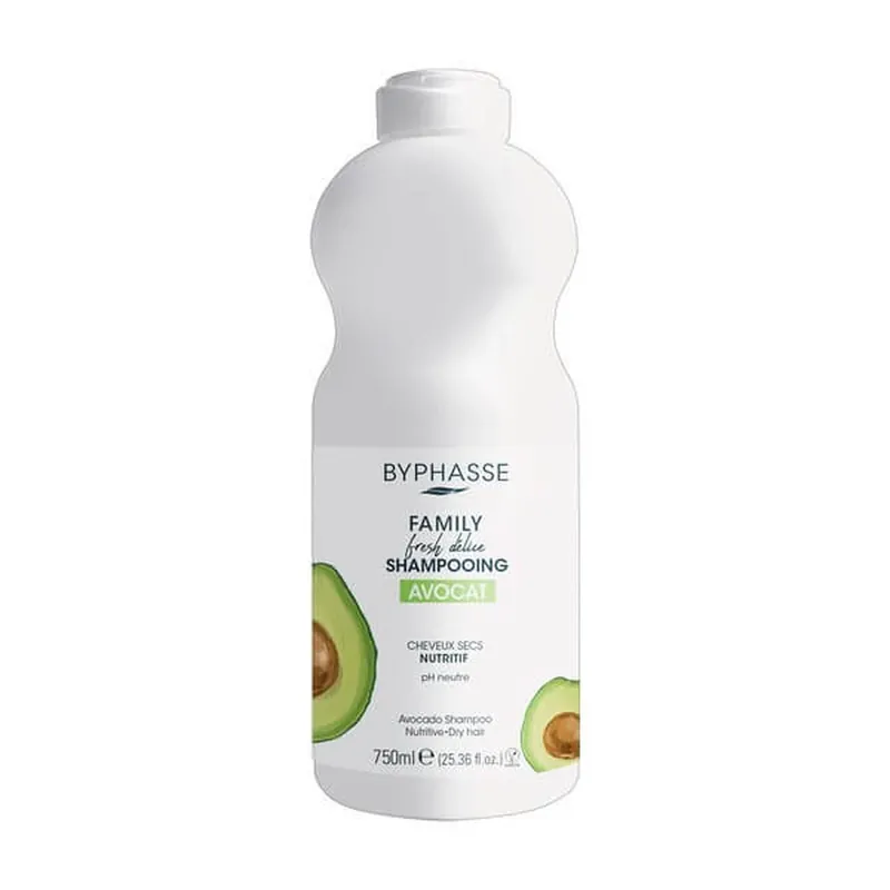 Byphasse Family Fresh Delice, șampon pentru păr uscat, avocado, 750 ml Preț redus