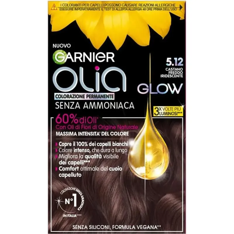 Garnier Olia – vopsea de păr nr. 5.12, castaniu rece irizat Ofertă de sezon