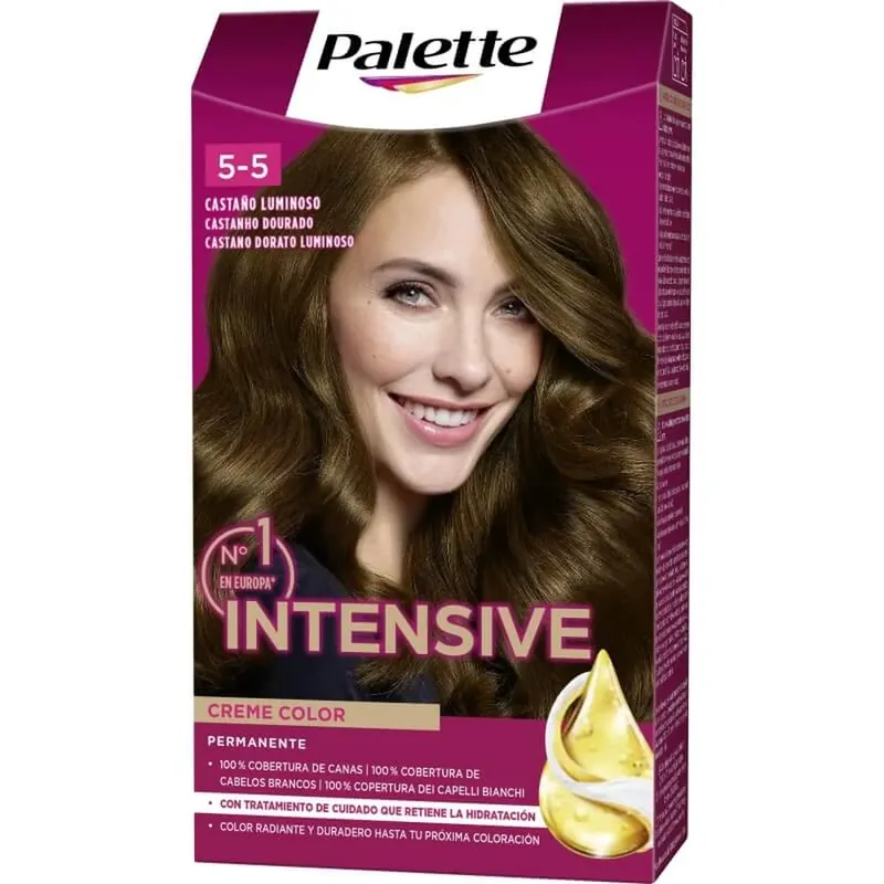 Livrare rapidă Palette Intensive creme color – vopsea permanentă de păr nr. 5.5, castaniu strălucitor