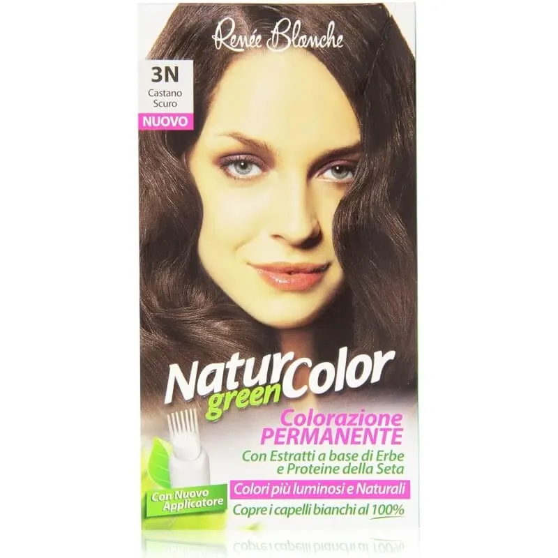 Renee Blanche Natur Green Color – vopsea de păr nr. 3n, castaniu închis Promoție