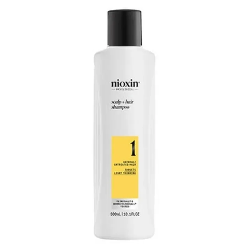 Chilipir Nioxin Șampon Sistem 1 Cădere moderată a părului natural Nioxin 300 ml