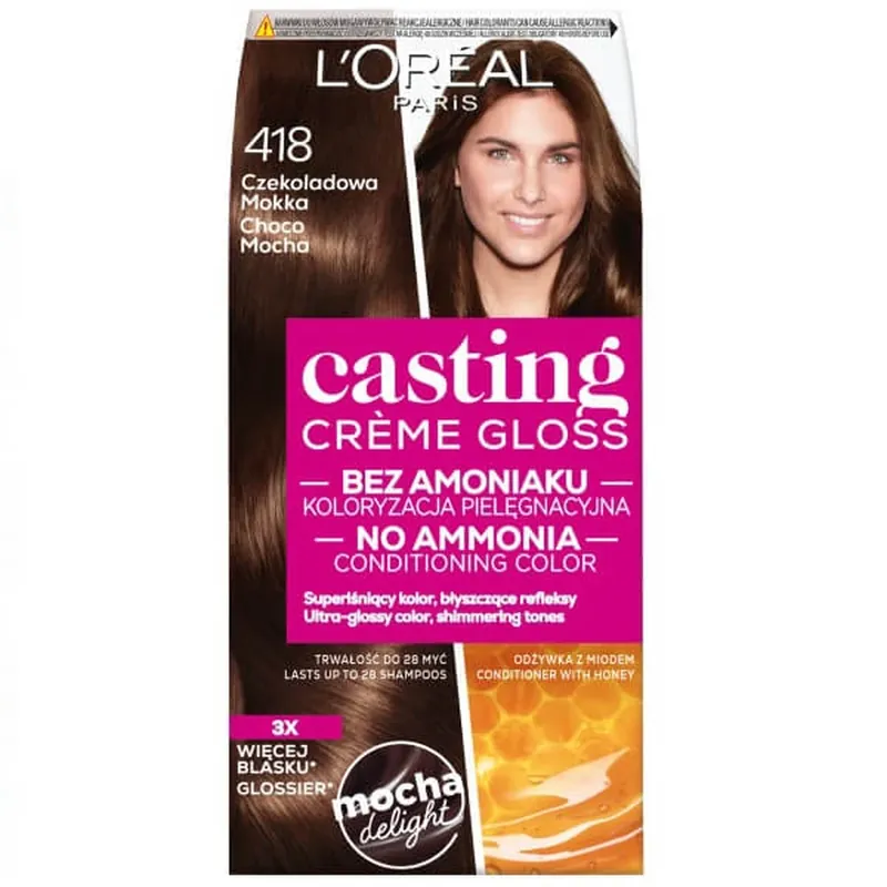 Premium L Oreal Paris Casting Creme Gloss Colour 418 Chocolate Mocha