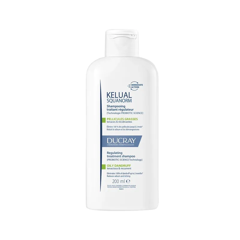 Popular Ducray Șampon de tratament reglator - Mătreață grasă KELUAL SQUANORM 200ml
