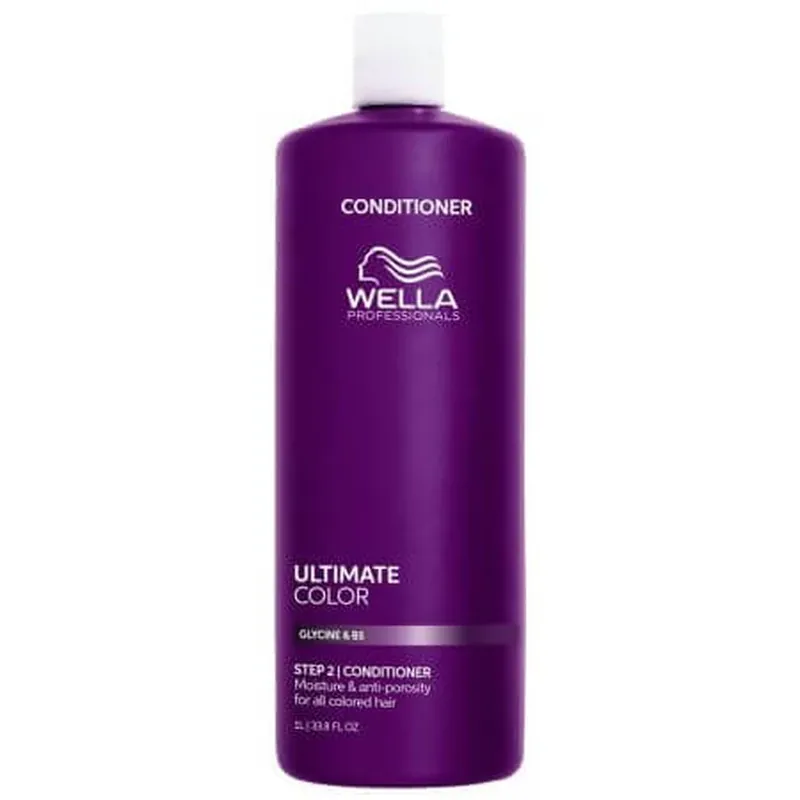 Balsam hidratant pentru par vopsit cu glicina si B5 Ultimate Color, 1000 ml, Wella Professionals Nu rata