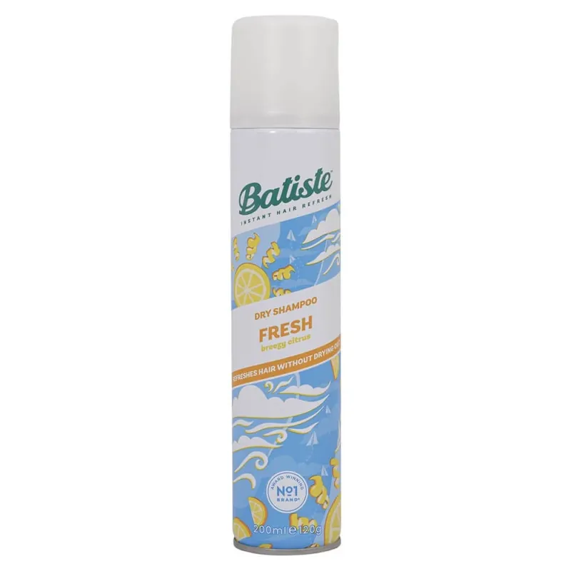 Discount Batiste Șampon uscat Șampon uscat Fresh Breeze Citrus cu aromă de citrice 200ml