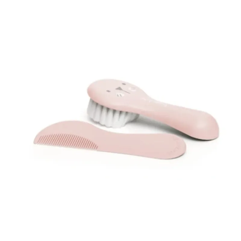 Suavinex, Set perie și pieptene roz Chilipir