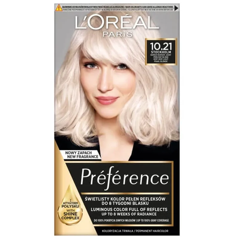 Cel mai bun preț L Oreal Paris Preference Wax Colour 10.21 Stockholm
