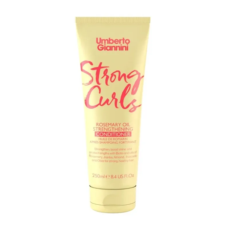 Balsam fortifiant cu ulei de rozmarin pentru parul cret Strong Curls, 250 ml, Umberto Giannini Retur ușor