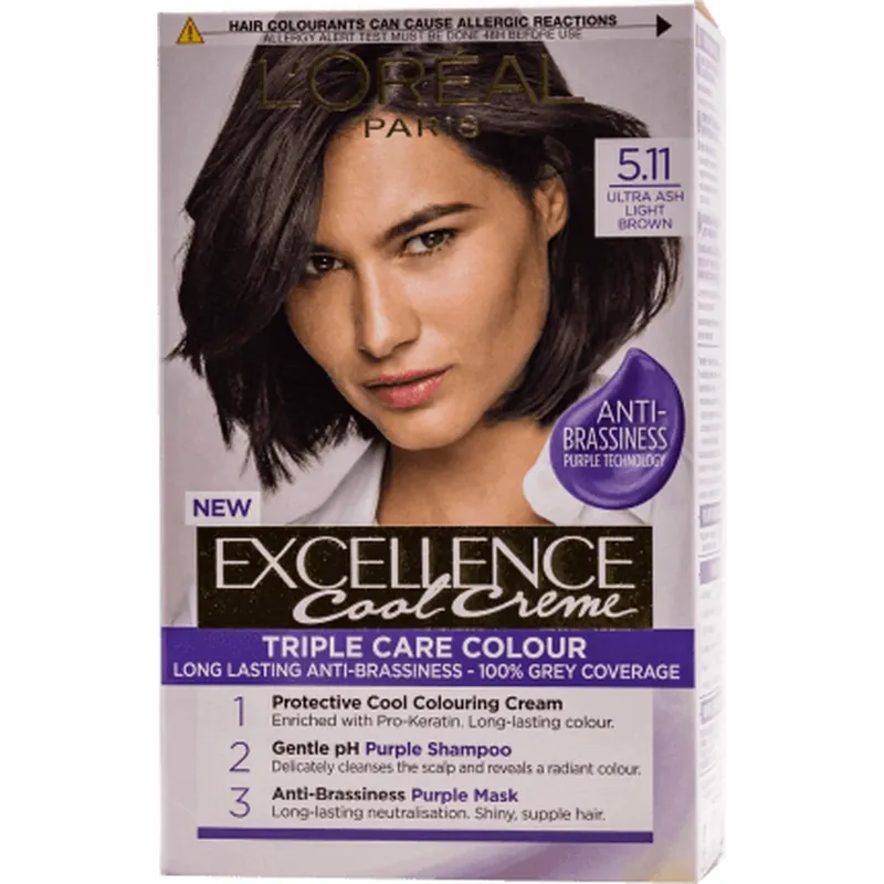 Discount Loreal Paris EXCELLENCE CREME Vopsea de păr permanentă cu amoniac 5.11, 1 buc