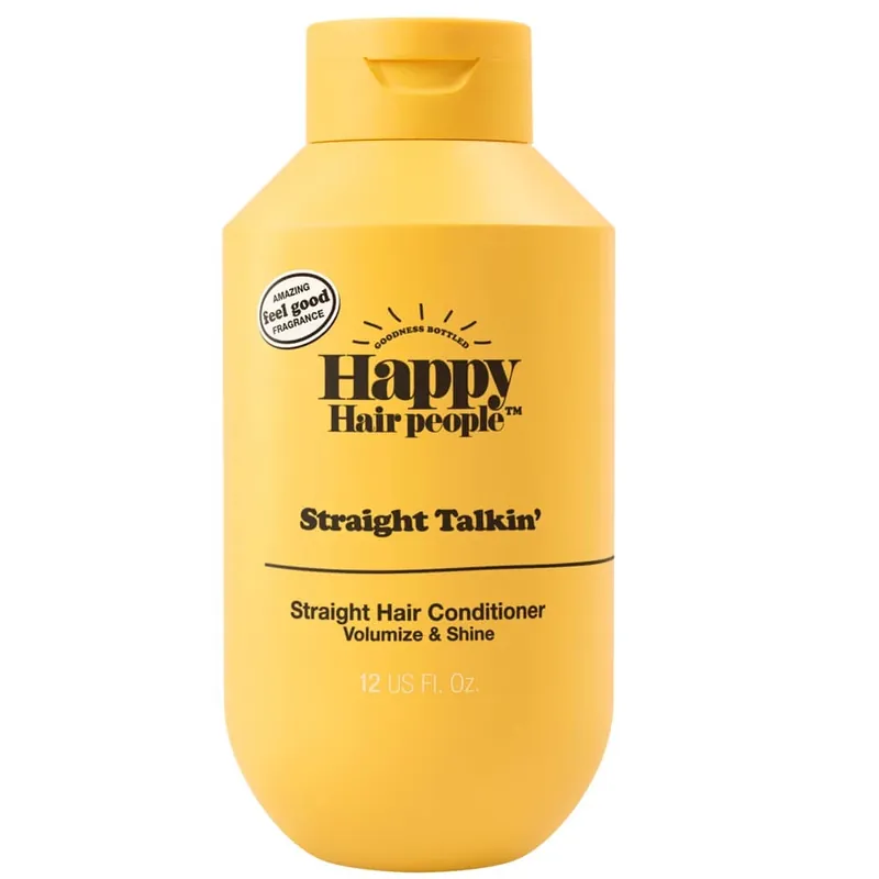 Balsam cu Unt de Shea si Ulei de Portocale pentru par drept, volum si stralucire, 355 ml, Happy Hair People Plată securizată