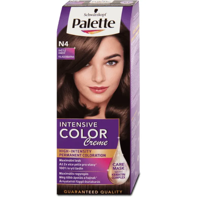 Calitate înaltă Palette Intensive Color Creme Vopsea permanentă N4 (5-0) Şaten deschis, 1 buc