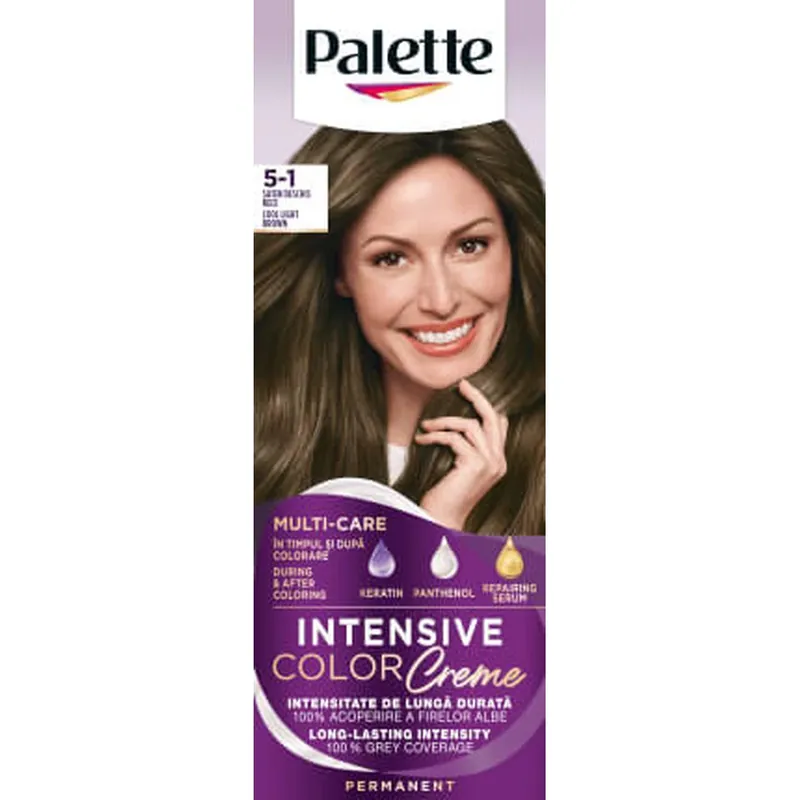 Palette Intensive Color Creme Vopsea permanentă 5-1 Șaten deschis rece, 1 buc Super ofertă