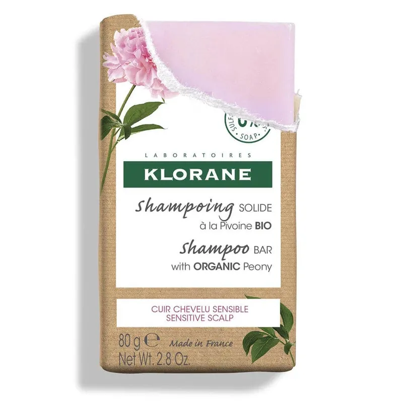 Klorane Peony Șampon organic solid 80g Ofertă specială