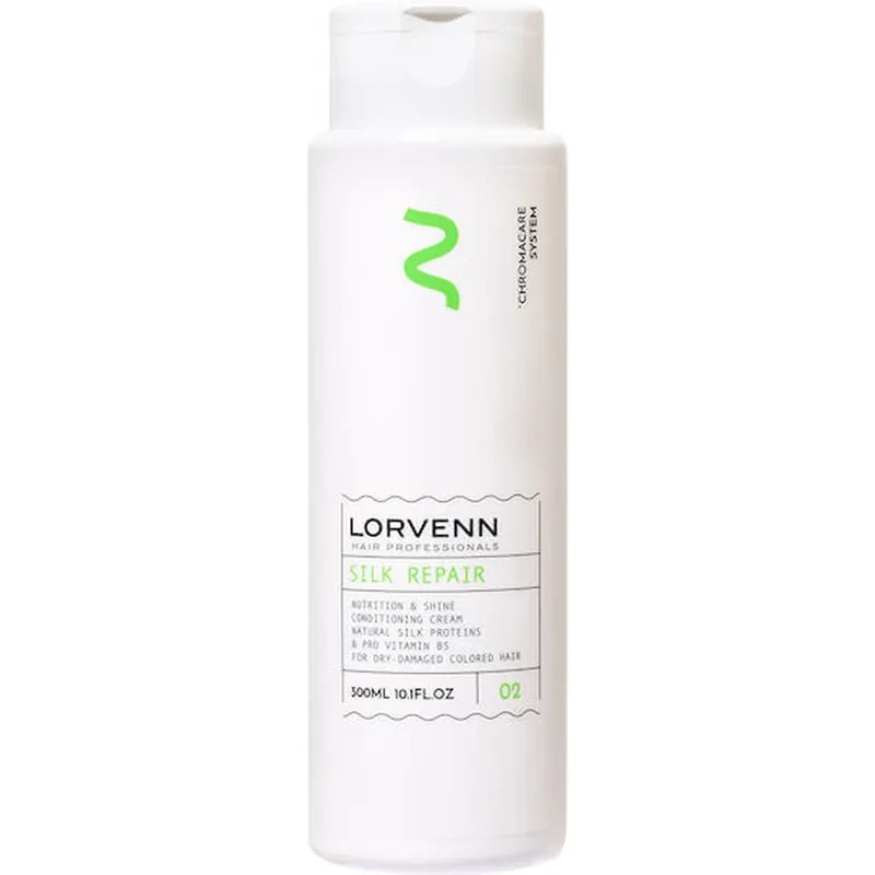Preț redus Lorvenn Silk Repair Nutrition & Shine Balsam Reconstrucție/Nutriție pentru Deteriorat Păr 300ml