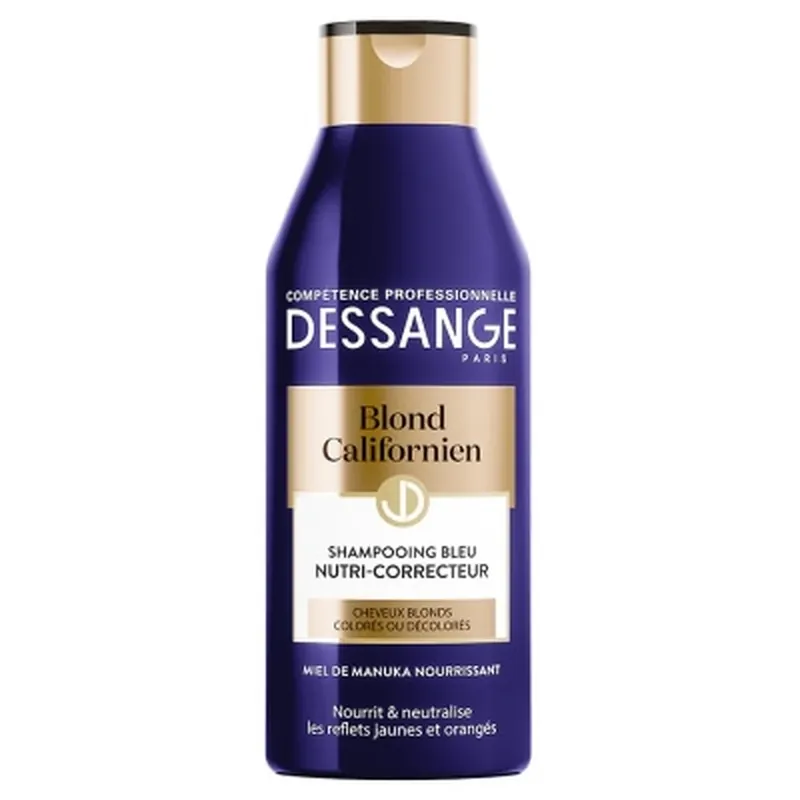 Dessange Blond Californian Șampon albastru nutritiv și corector 250 ml Ultima șansă
